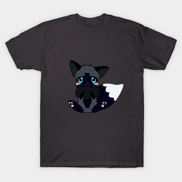 Cute Little Silver Fox T-Shirt by Kirion